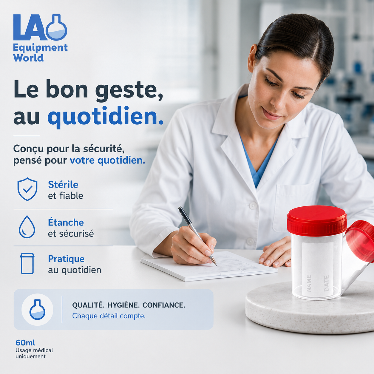 POT 60mL, 120mL ( lot de 10 pots )