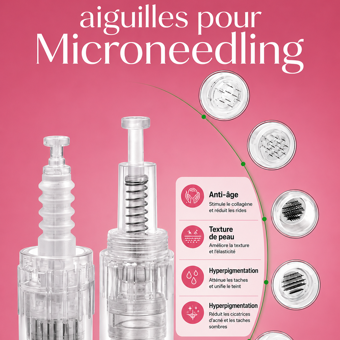 Cartouches de Microneedling pour Derma Pen  ( lot de 10 pcs mix )